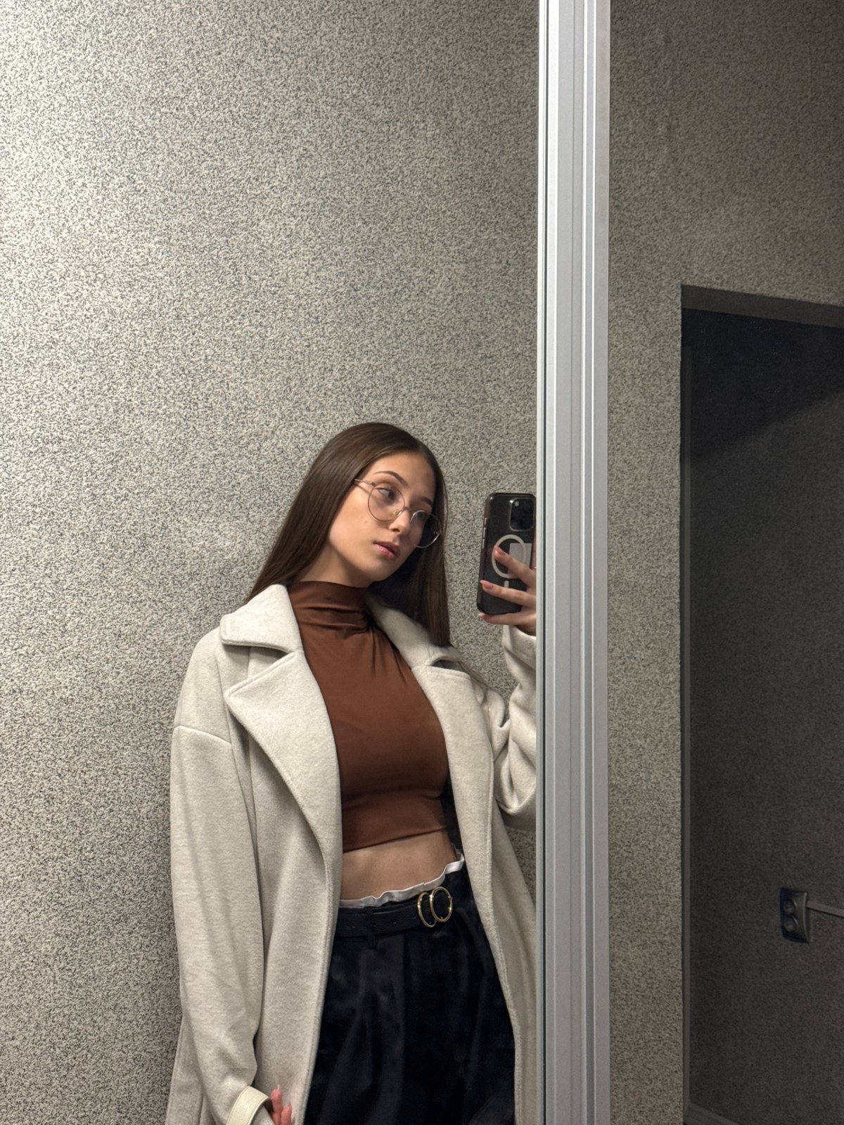 Young woman documented in selfies and street scenes, Sofia