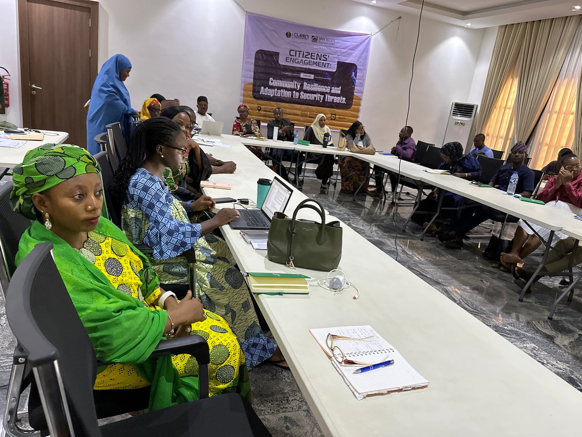 Citizens gather for community resilience and security adaptation meeting