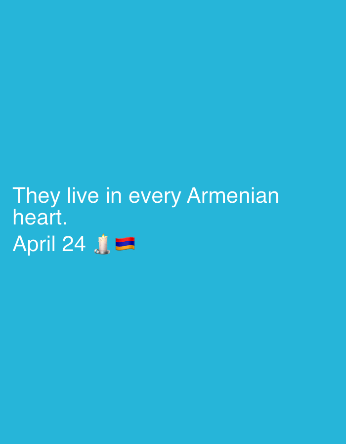 Digital memorials shared in Yerevan for Armenian Genocide Remembrance Day