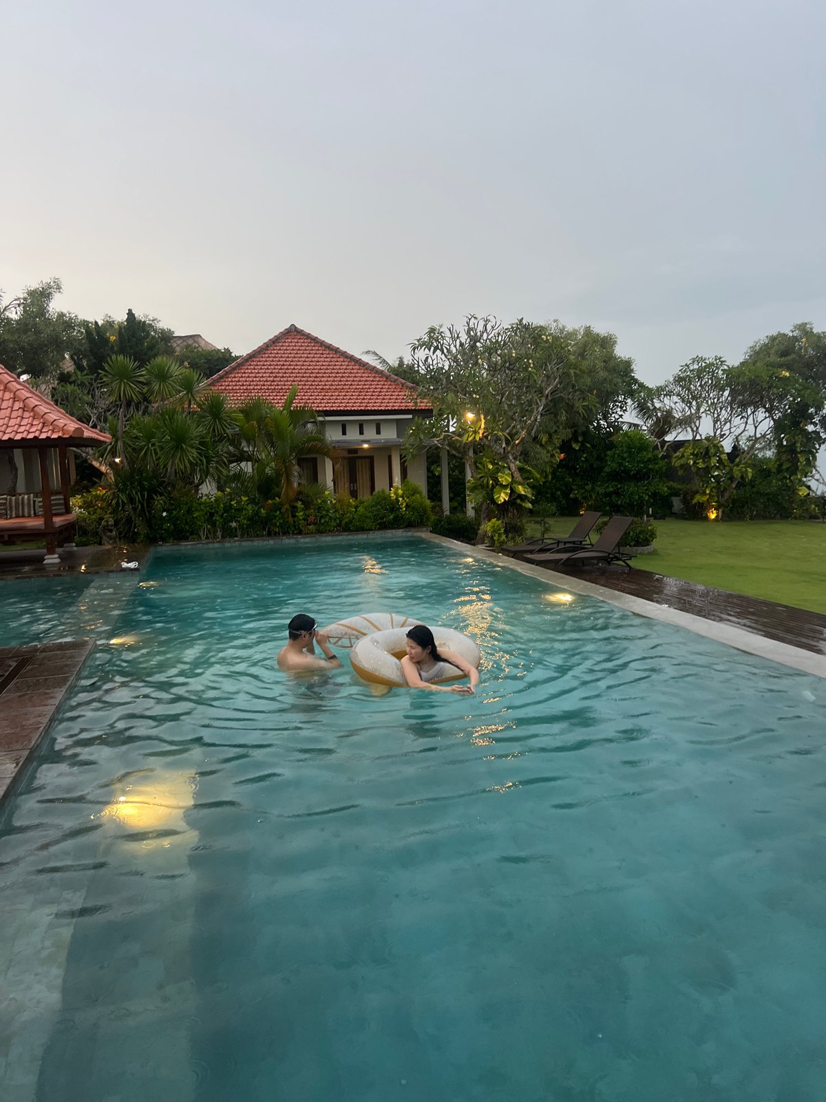 Peaceful Resort Evening Captured in Kuta Selatan Indonesia