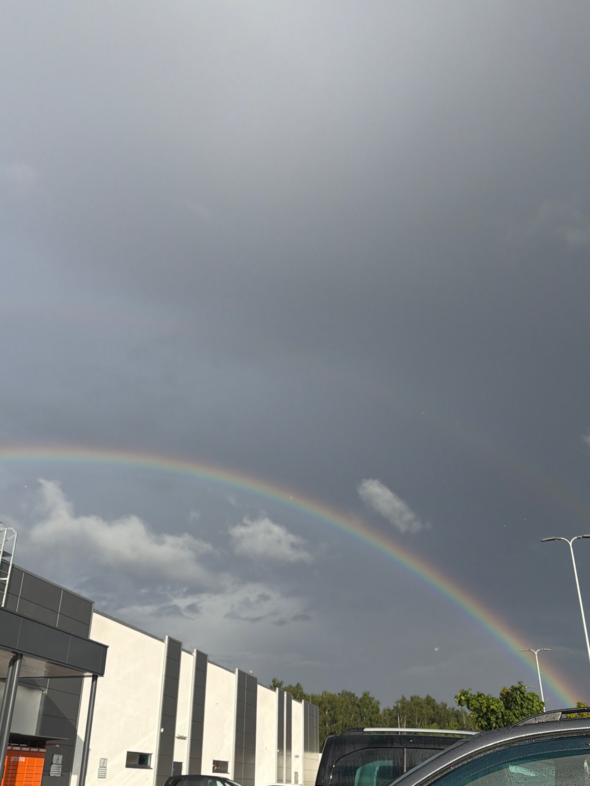 Rainbow over Riga after rain, July 2026