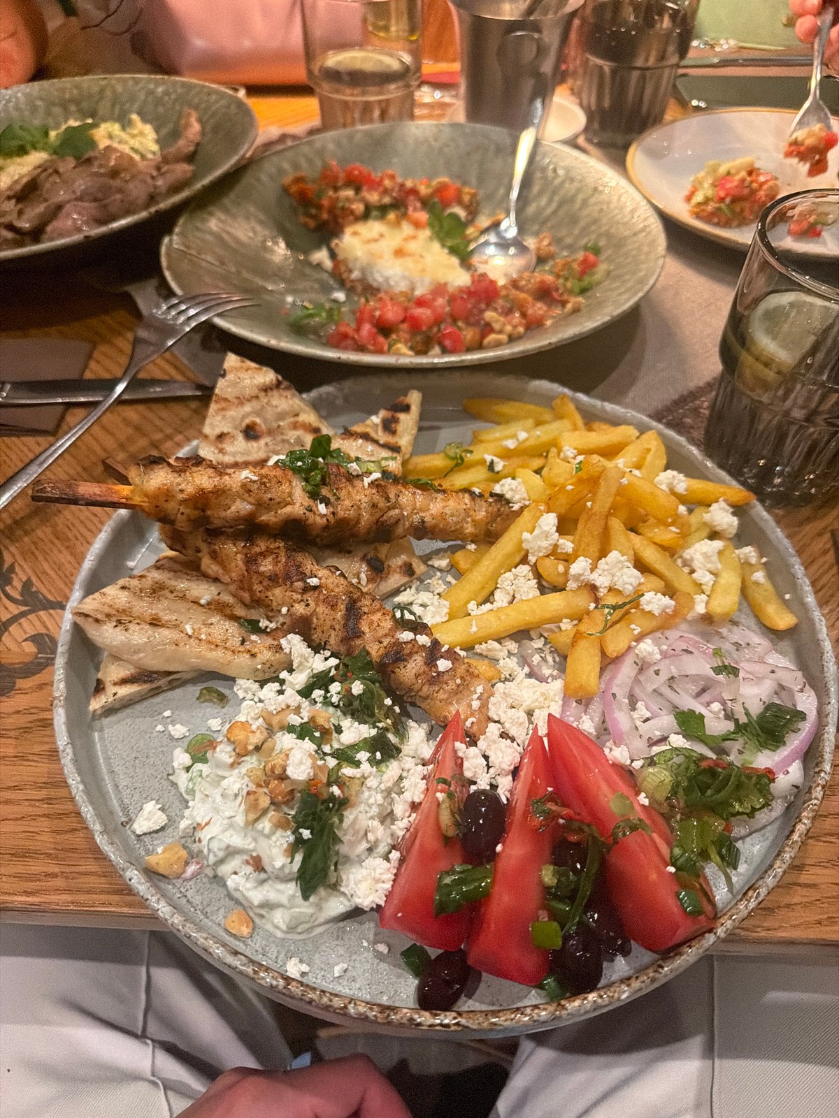 Dining scenes documented across Sofia restaurants and cafes