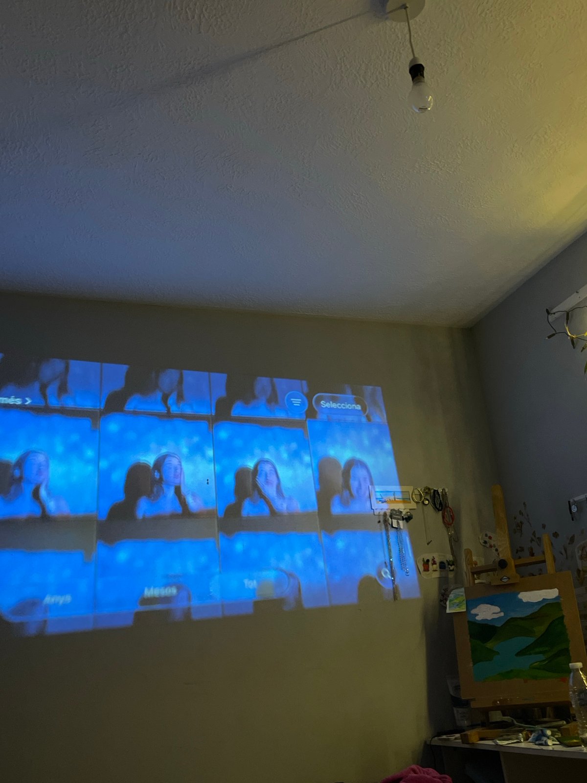 Digital projection session captured in Maidstone residence
