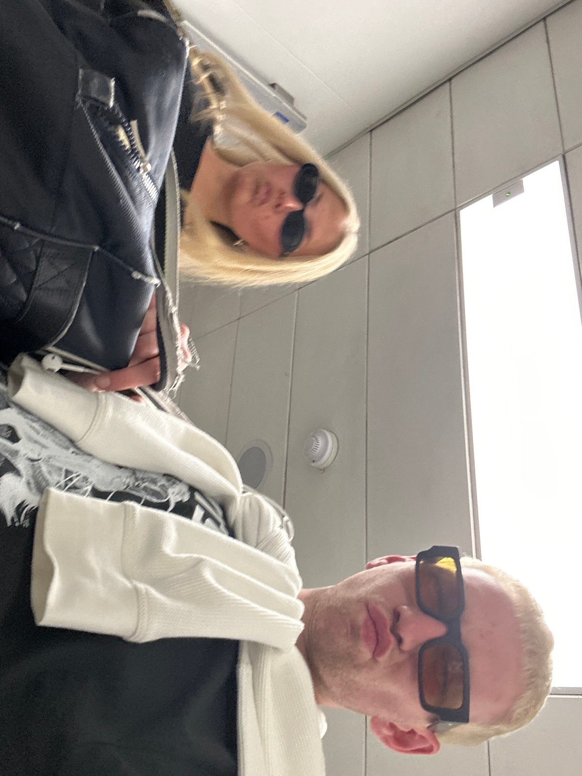 Blonde travelers documented at Uttlesford airport terminal Friday evening