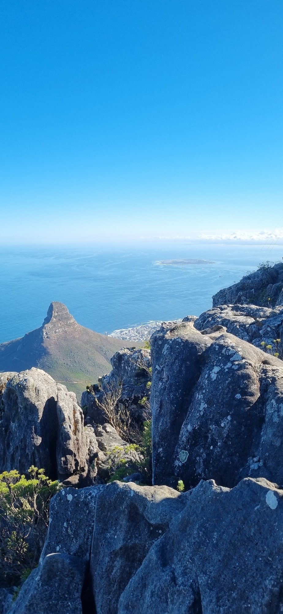 Morning views captured from Table Mountain overlooking Cape Town