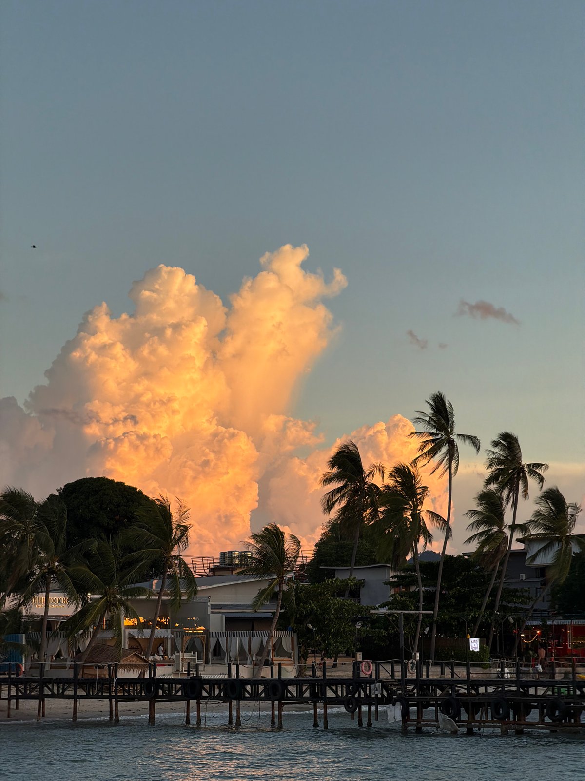 Sunset at Baan Bang Rak pier, Ko Samui