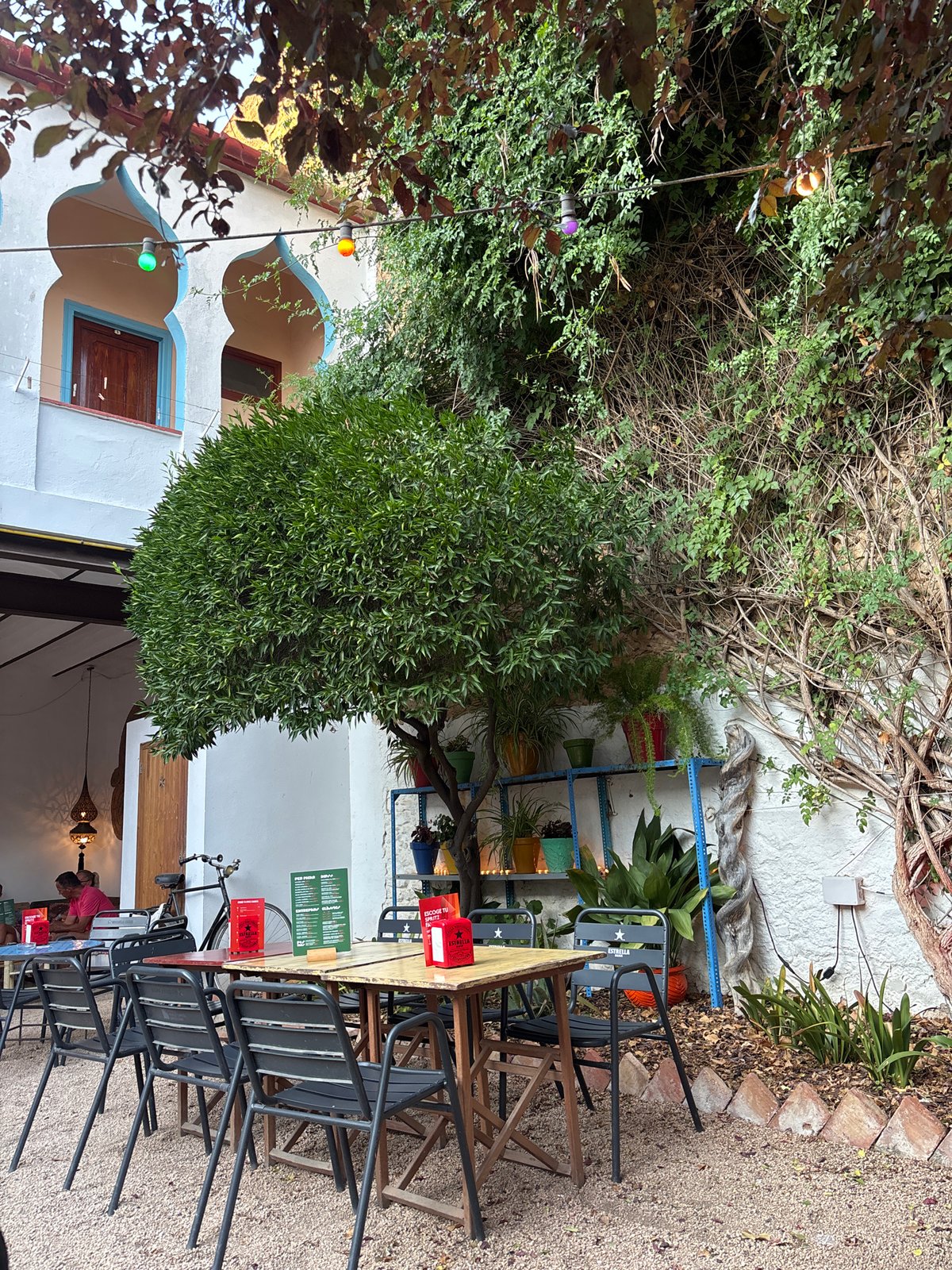 Evening drinks and architecture in Palafrugell's historic center