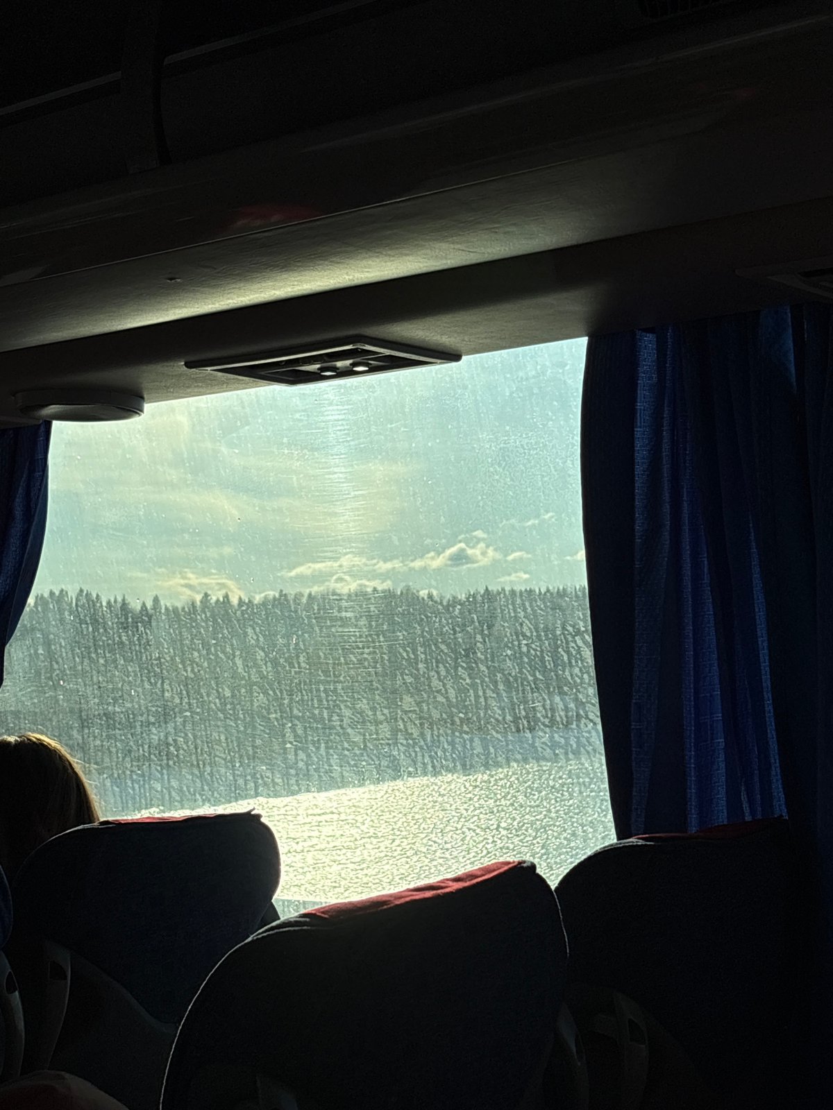 Bus passengers document scenic journey through Usolye, Russia
