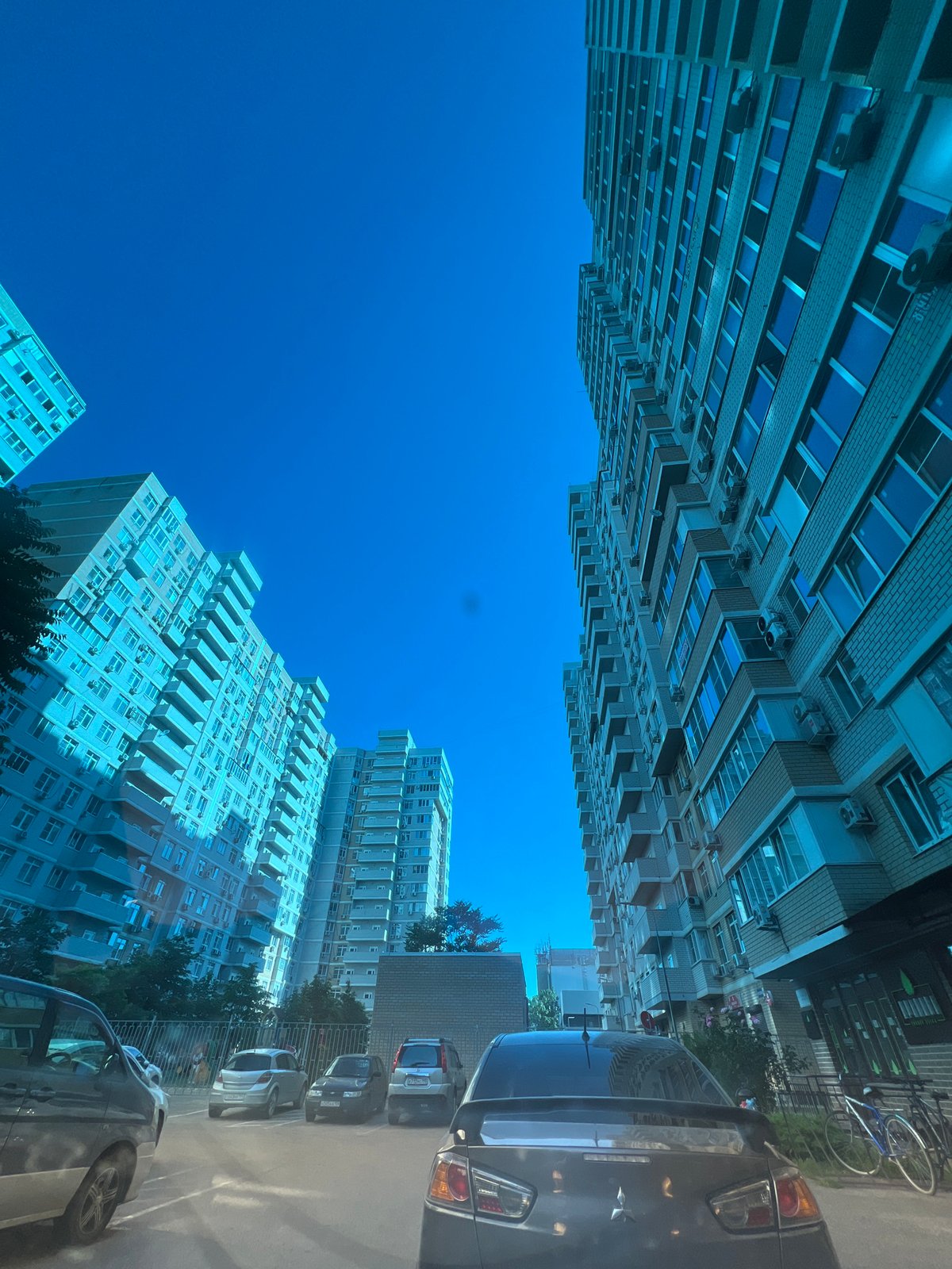 Morning documentation of residential life in Krasnodar, Russia