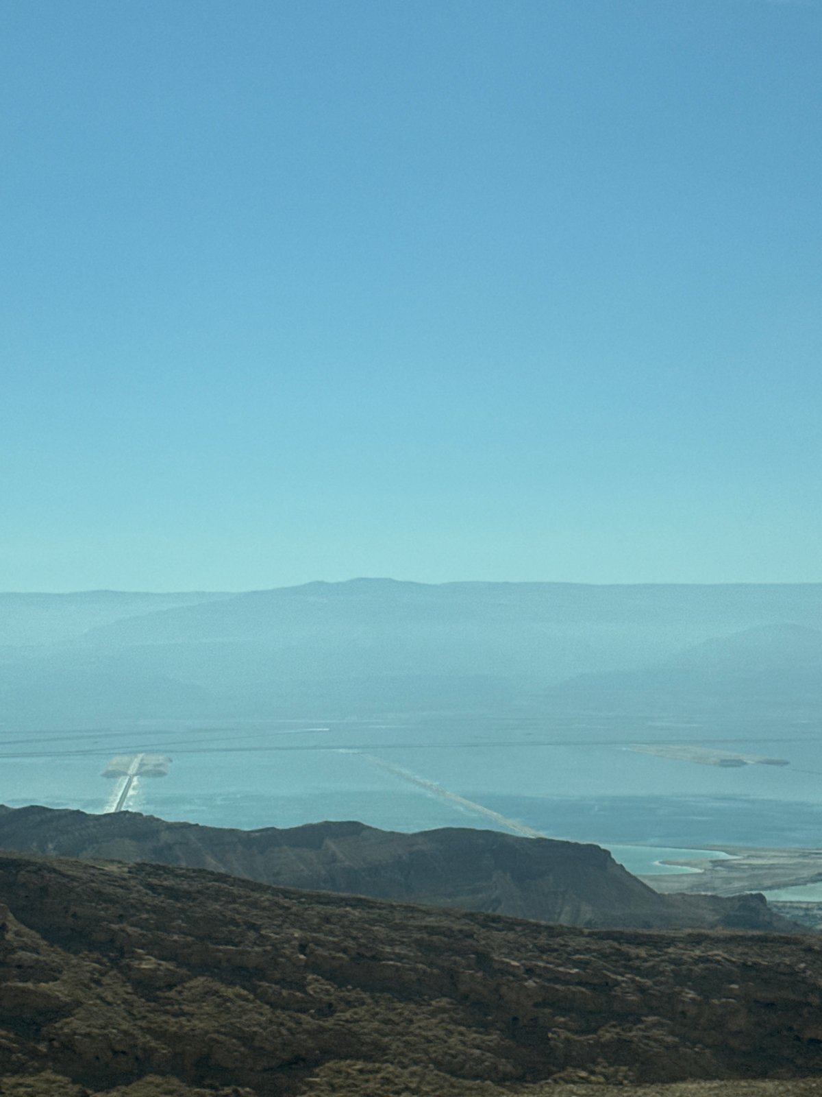 Morning views captured of Dead Sea landscape in Israel