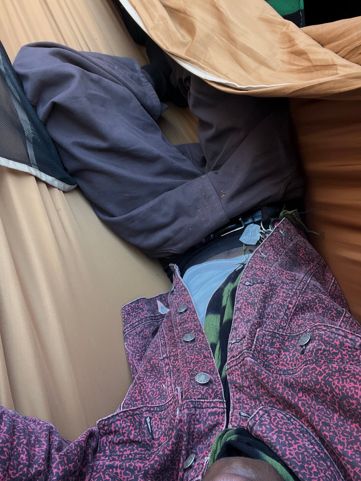 Person rests in hammock in Barcelona