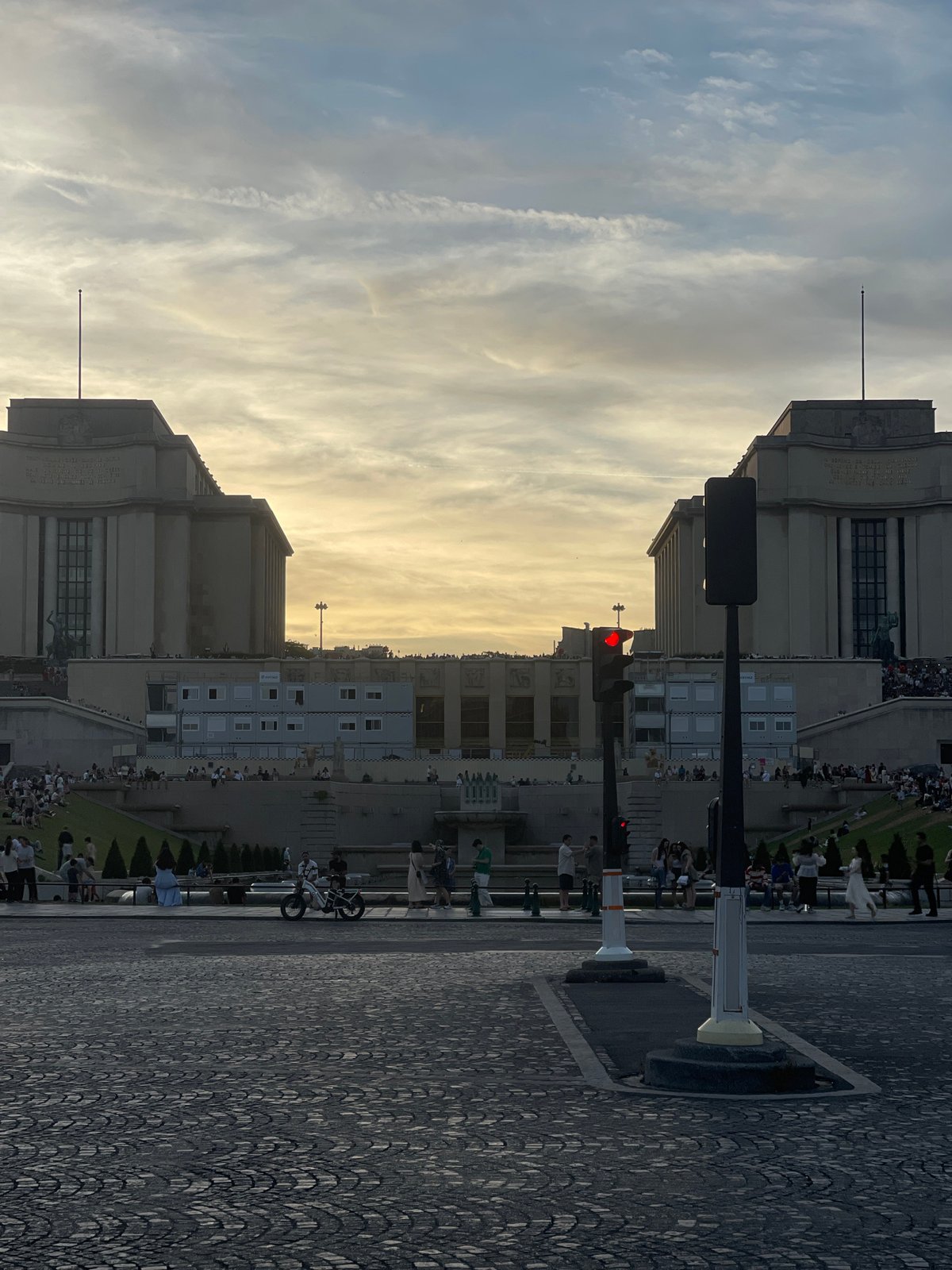 Eiffel Tower and Trocadéro at golden hour, Paris