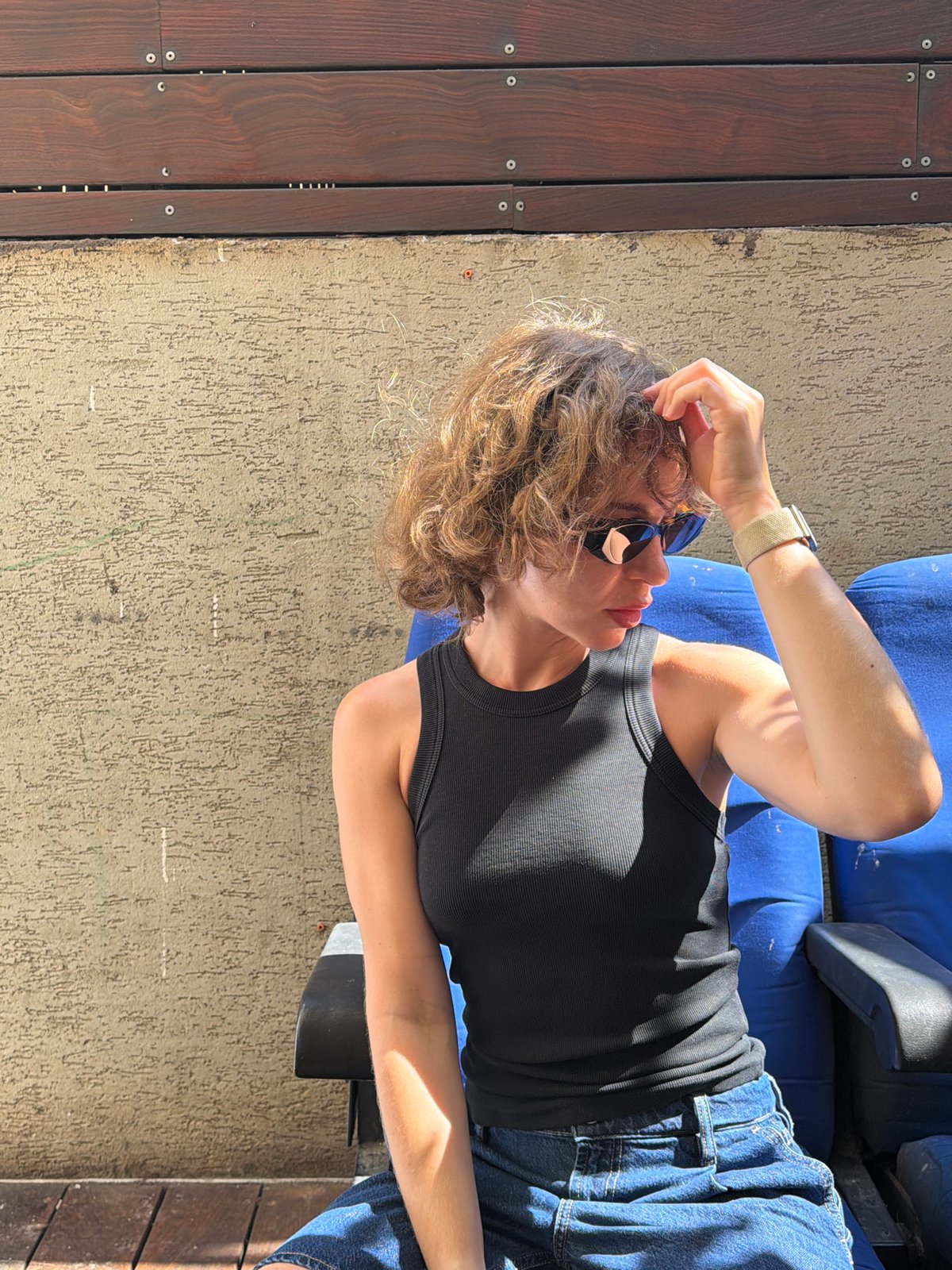 Sunny afternoon on a Tel Aviv residential street