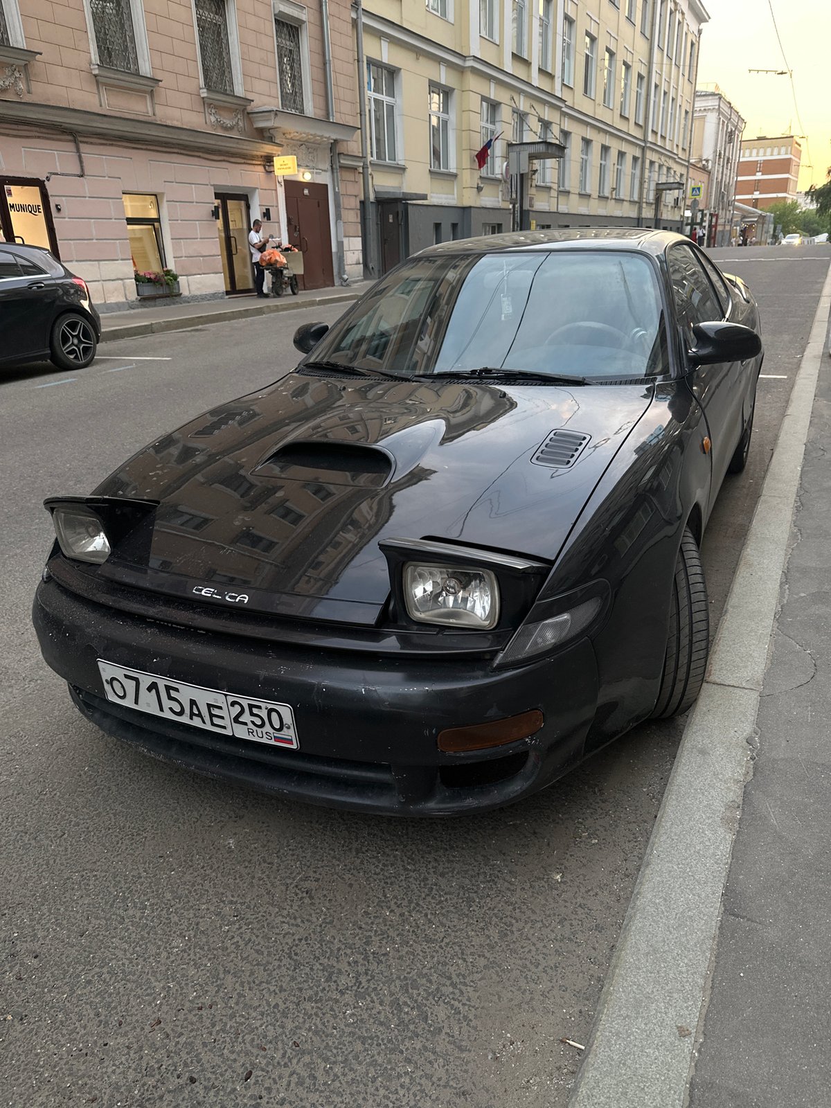 Black Toyota Celica spotted parked on Moscow street
