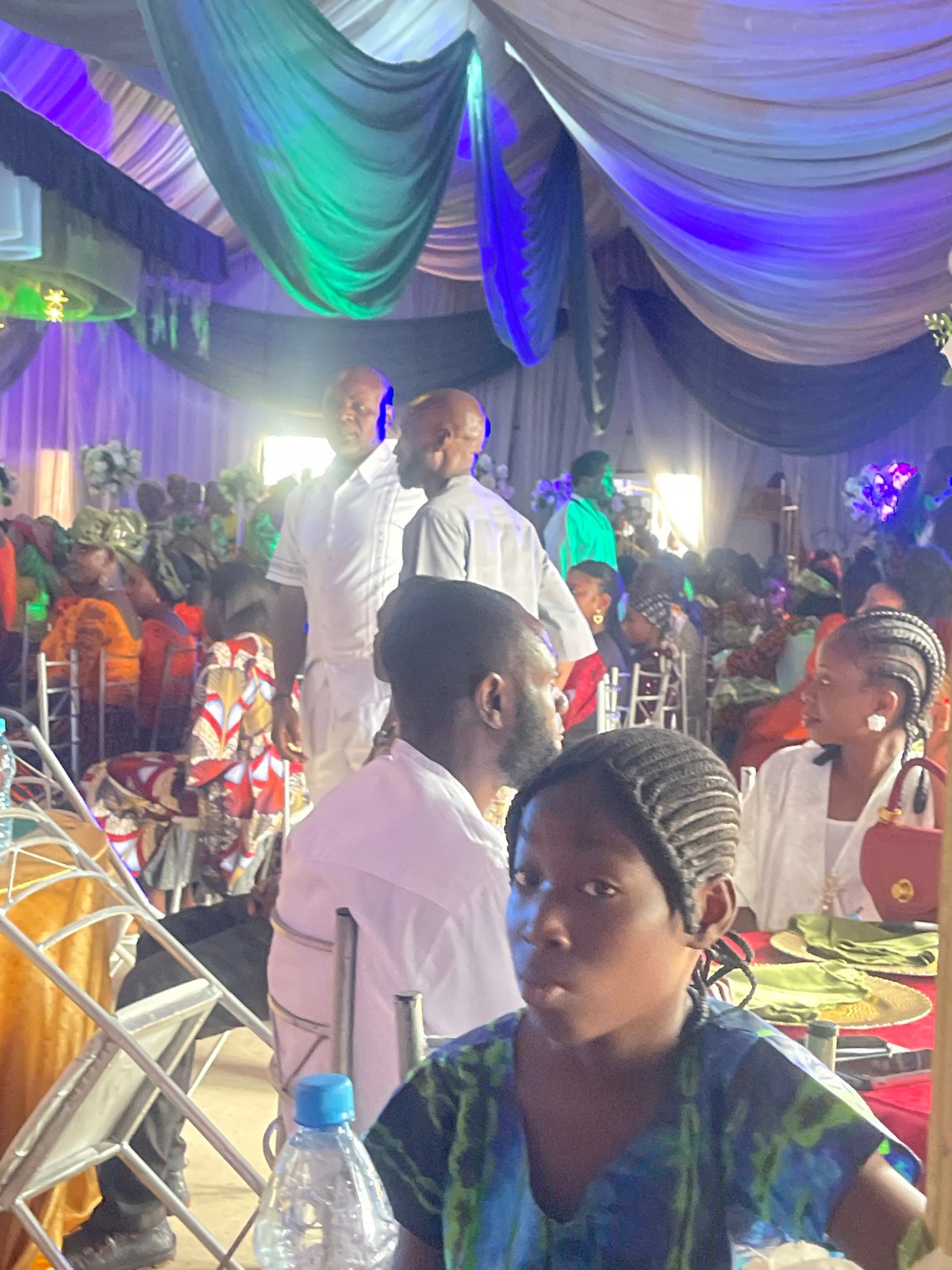 Formal celebration with decorations captured in Jos, Nigeria