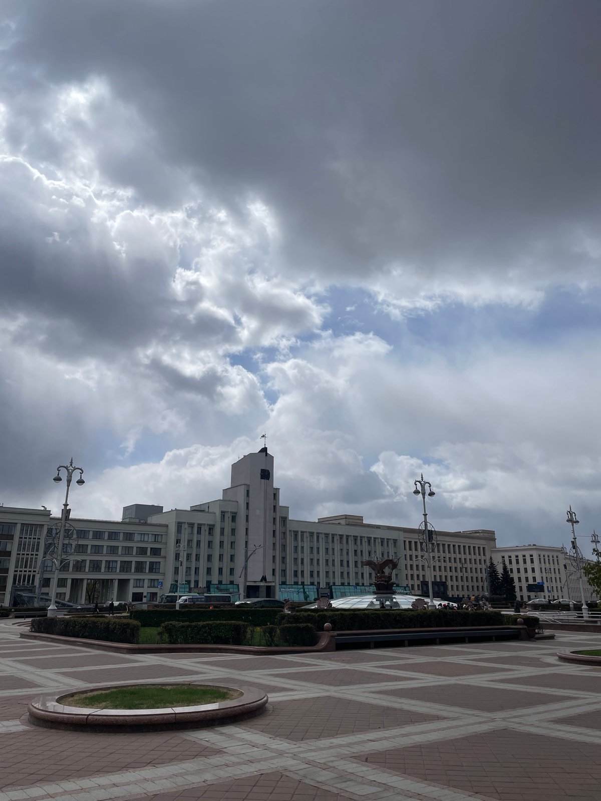 Minsk city center landmarks documented during morning photography session
