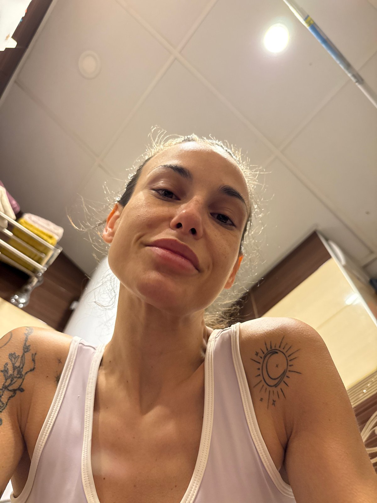 Woman photographed in sports attire in Pleven, Bulgaria