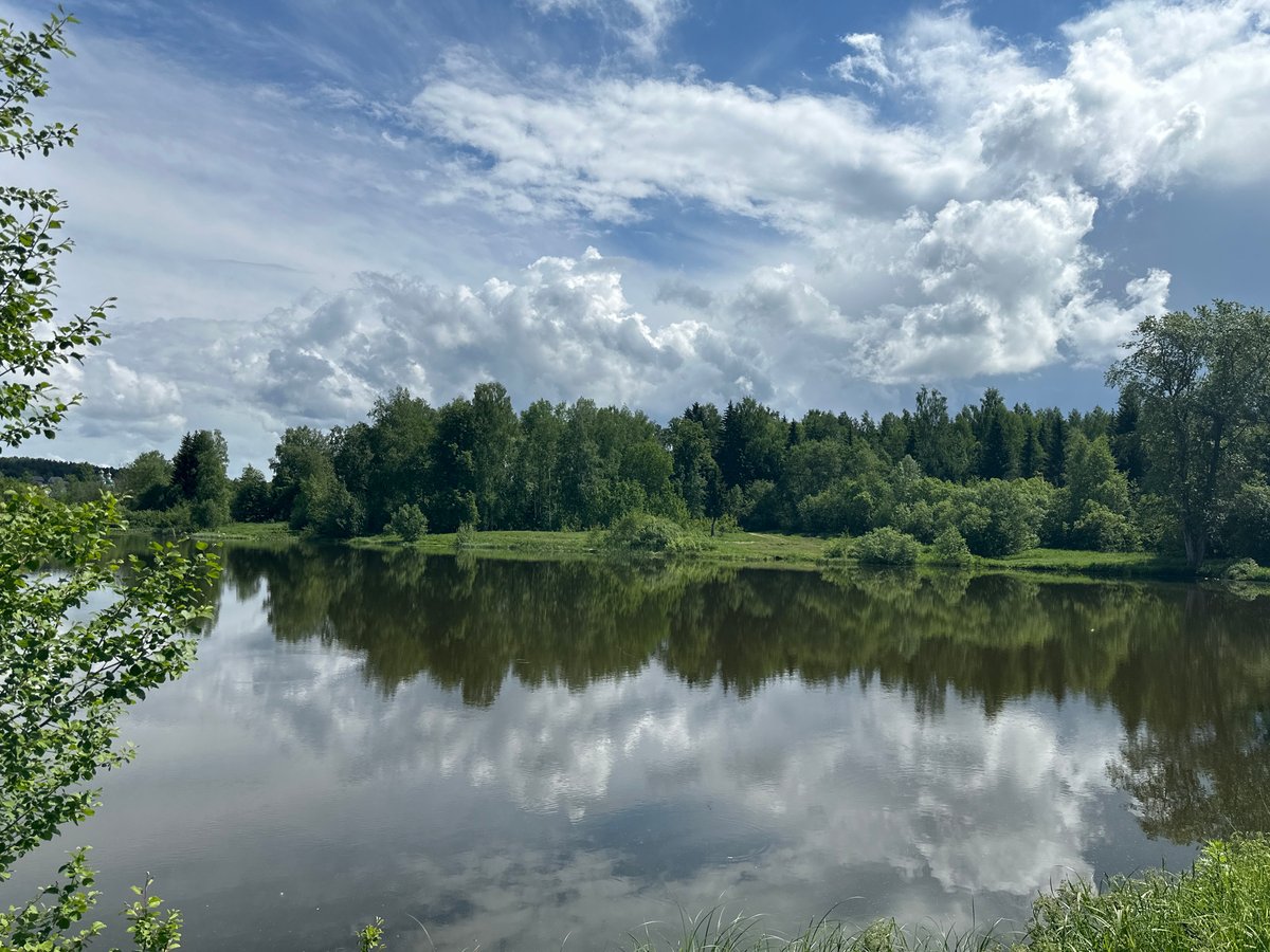 Spring morning documented in rural Markovo, Russia