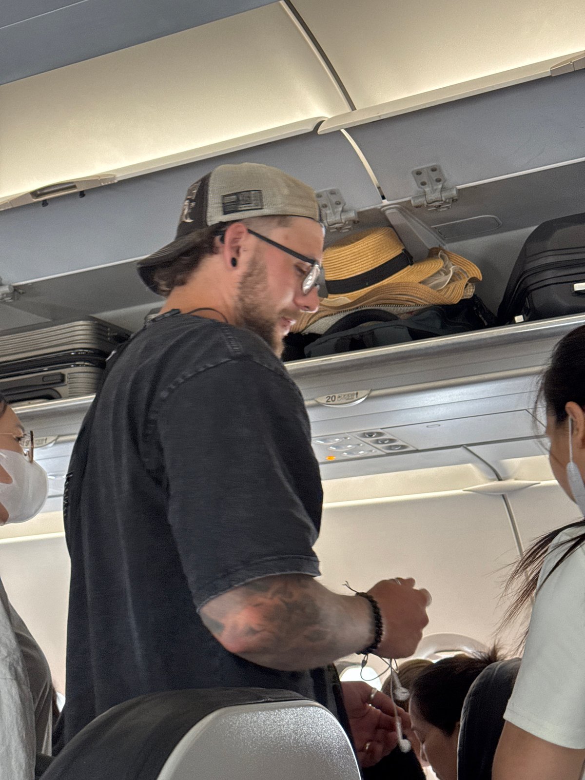 Boarding a Vietjet Air flight at Hanoi