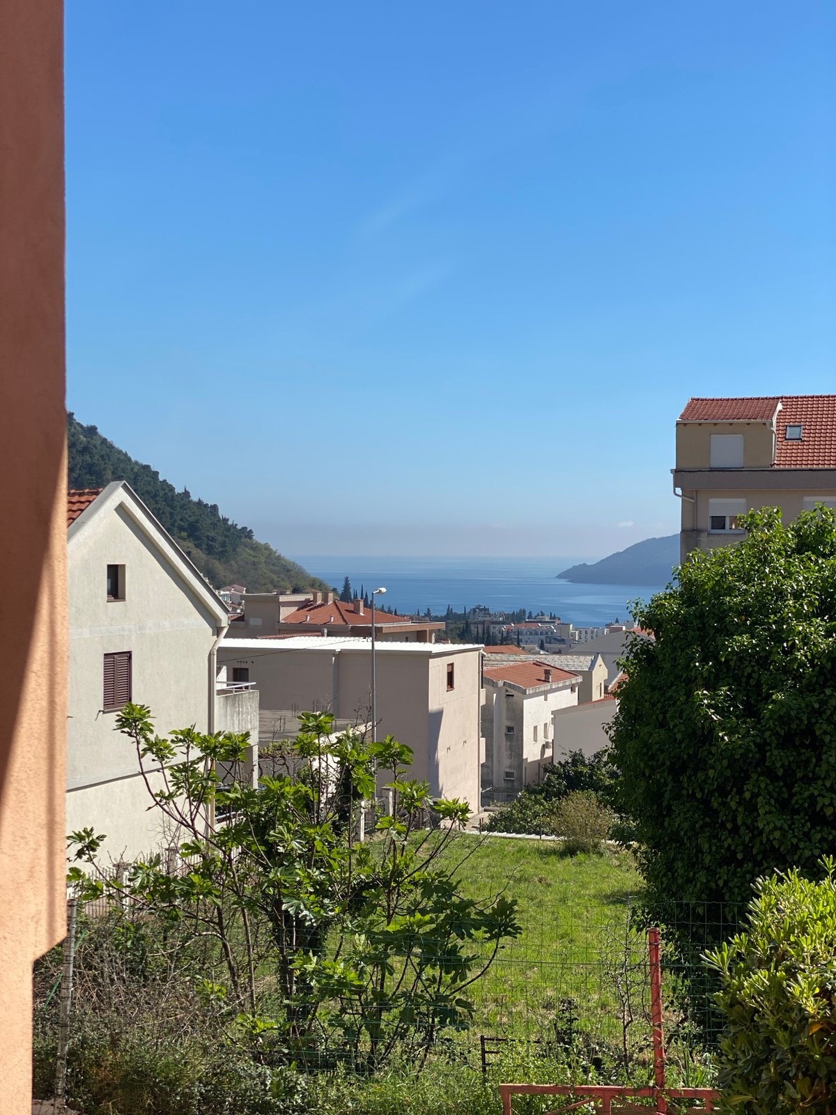 Coastal views of Budva, Montenegro documented over afternoon hours