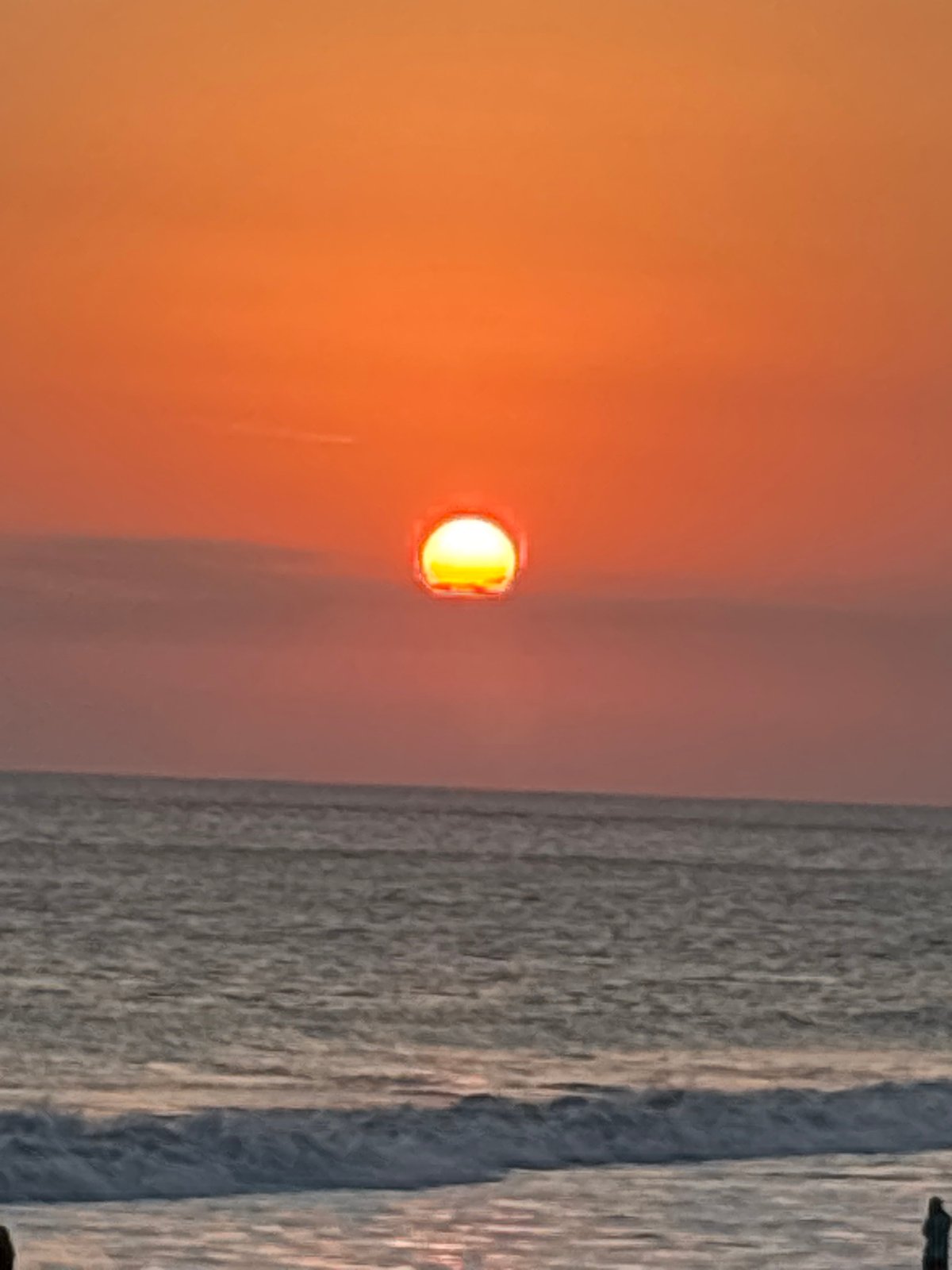 Golden hour at North Kuta beach, Bali