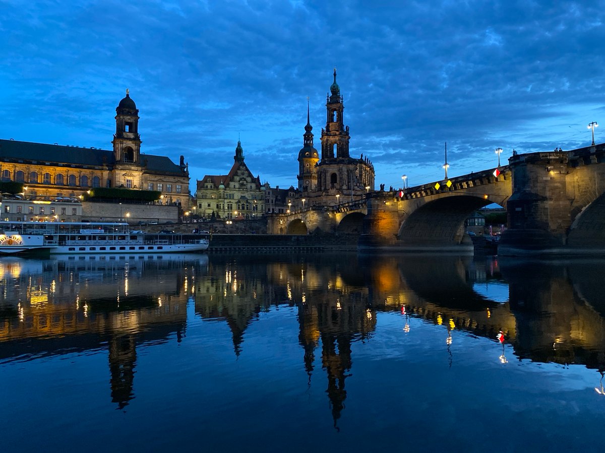 Dresden's Historic Skyline Documented Through Day to Night