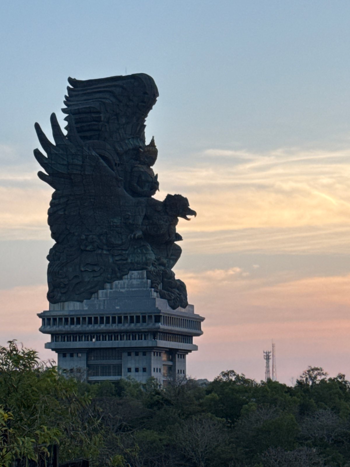 Kite flying near the GWK statue, Kuta Selatan, Bali