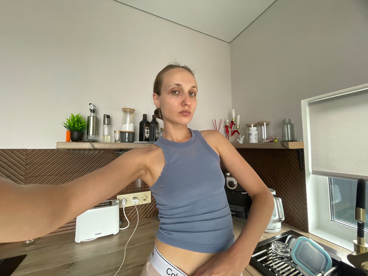Multiple angles inside a home kitchen in Podshivalovo, Russia