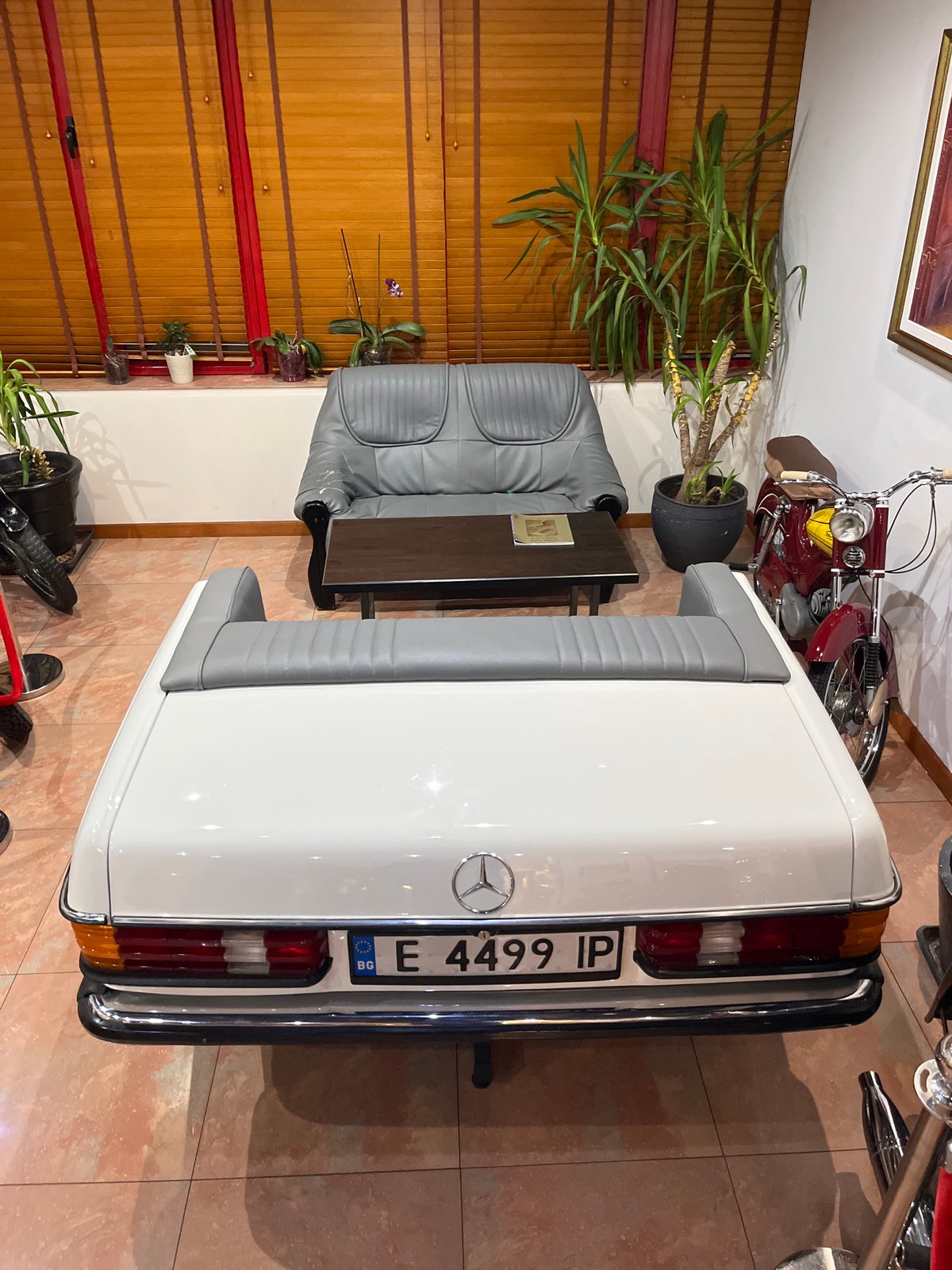Vintage car rally displays classic vehicles in Sandanski Bulgaria