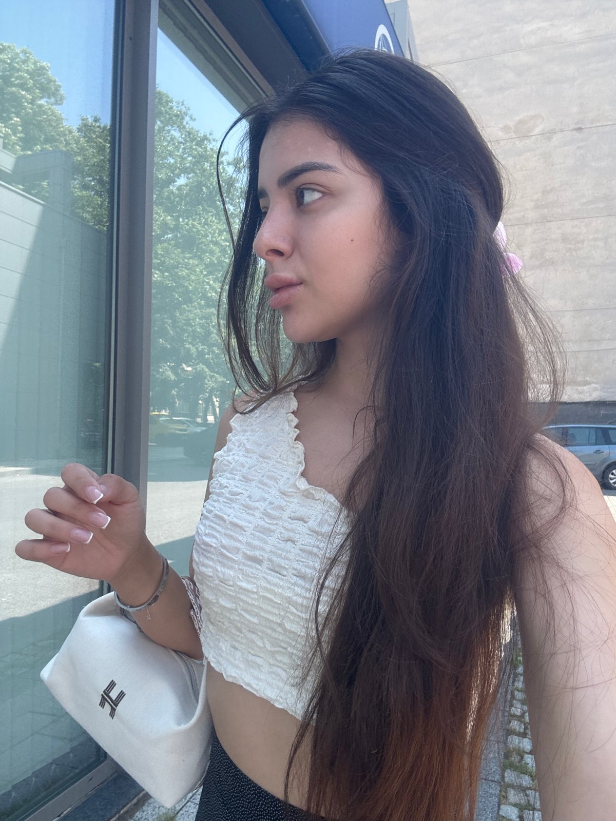 Young woman's morning routine documented across Plovdiv, Bulgaria