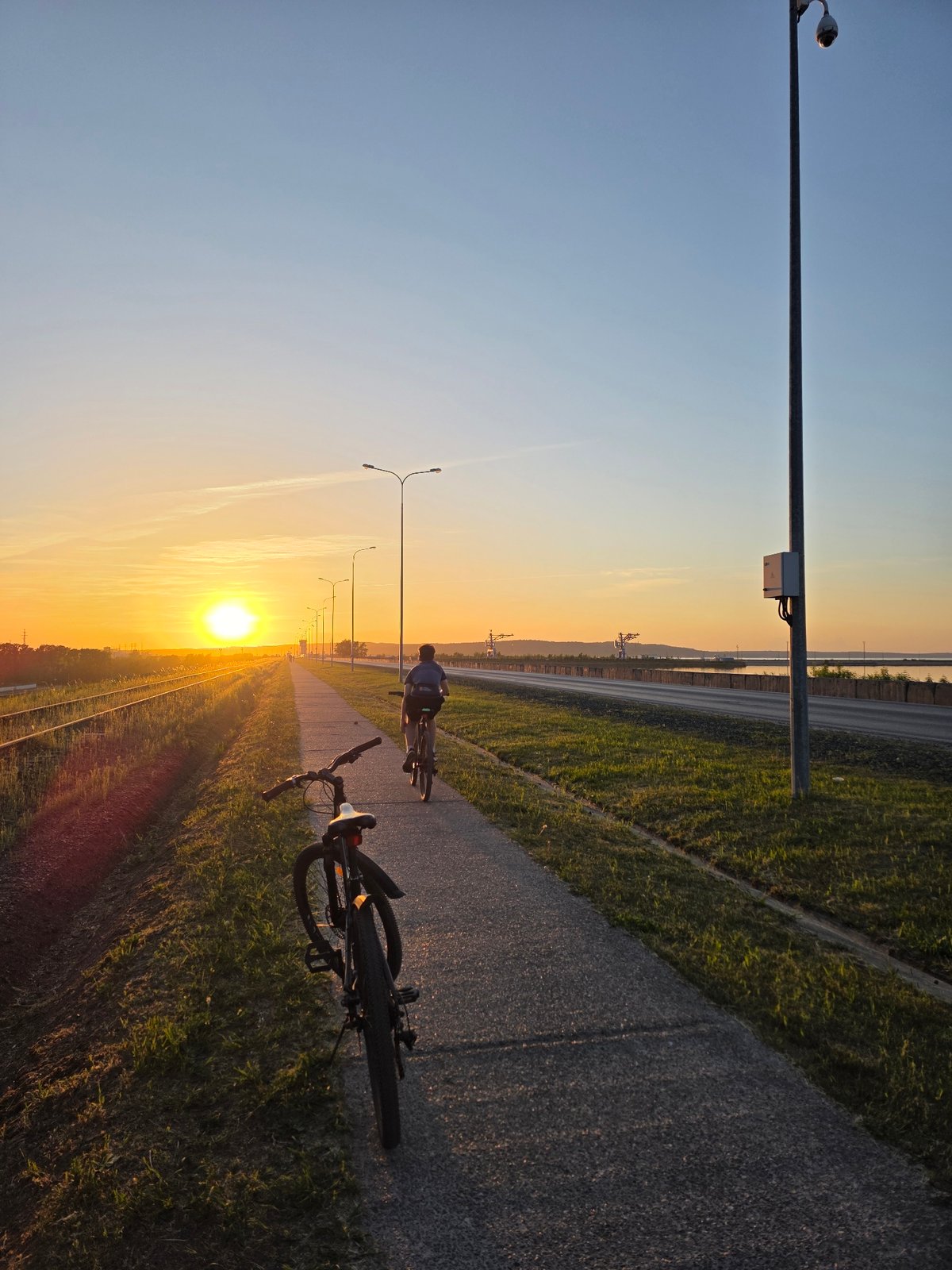 Sunset moments captured along Chaikovsky streets and paths