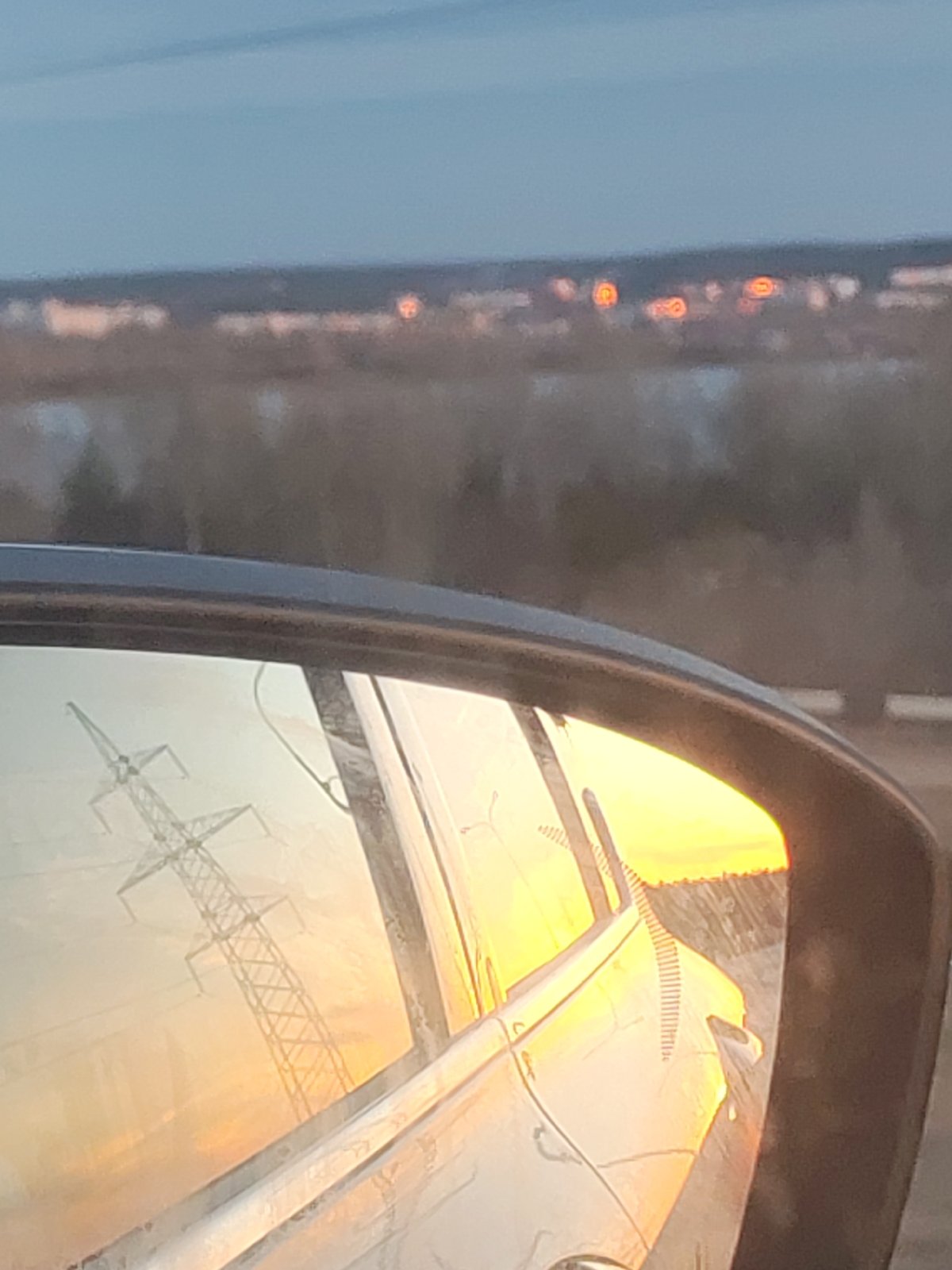 Evening sunset scenes documented in Chaikovsky, Russia
