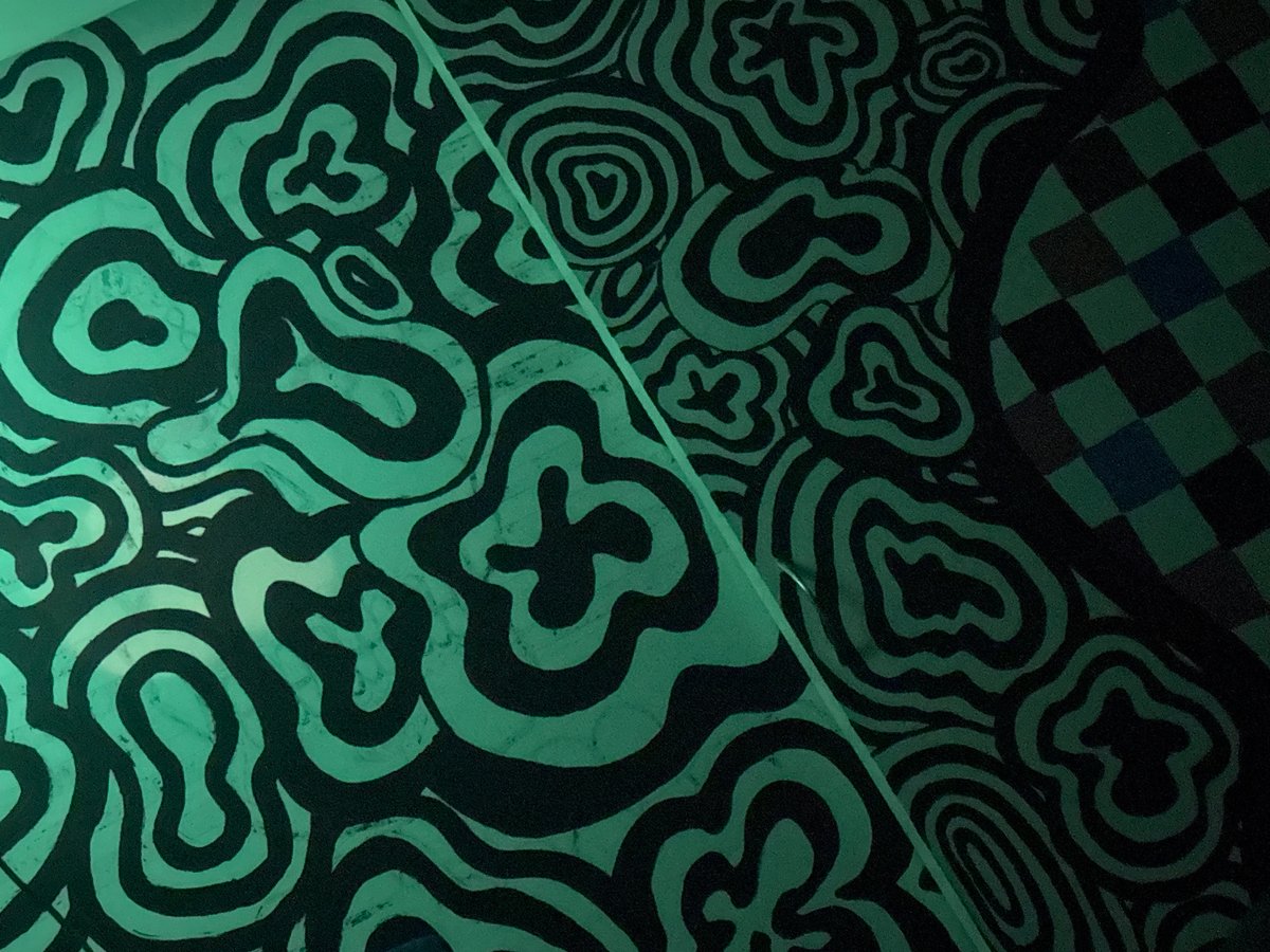 Abstract green patterns documented in Mexico City