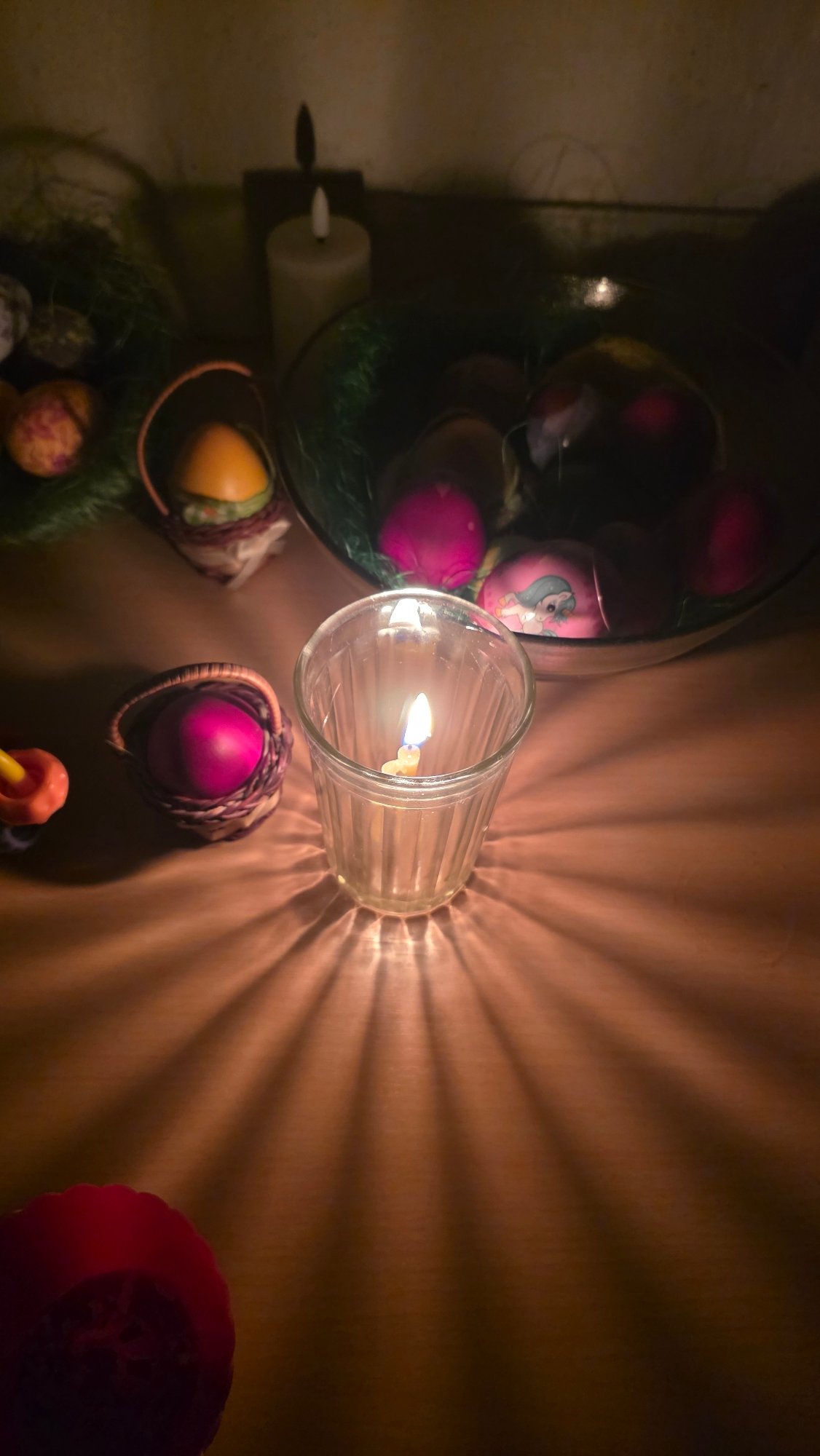 Easter celebration with candles and eggs observed in Blagoevgrad