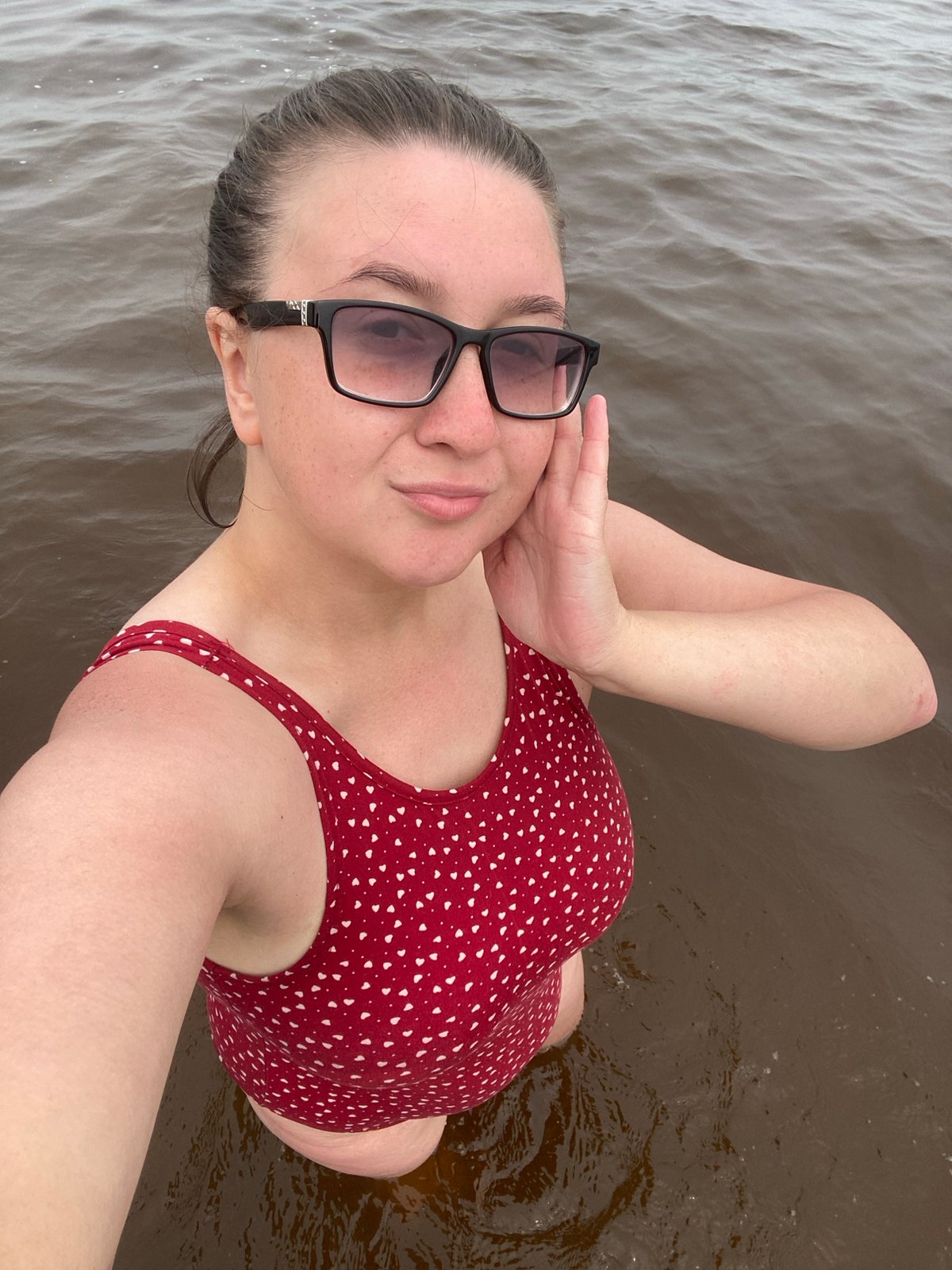 Lazy summer beach day on the Kama River with sushi