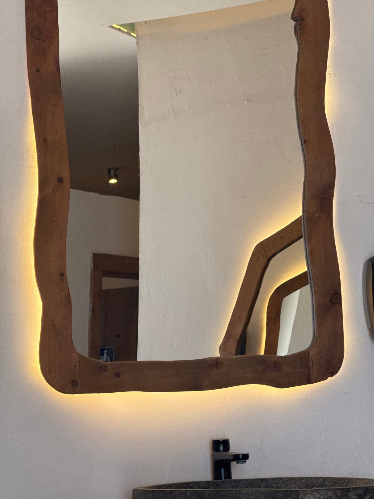 Wooden objects and coastal scenery documented in brief sequence