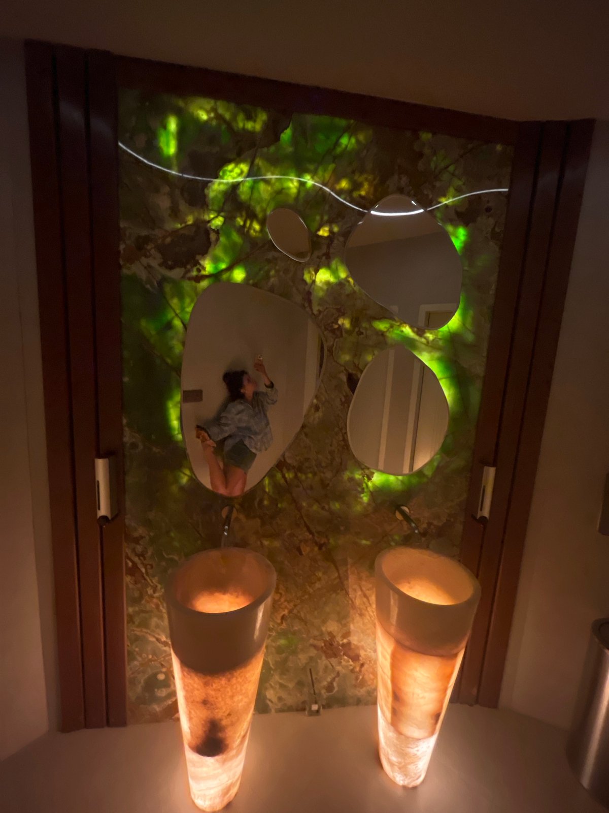 Late-night documentation of luxury hotel interior in North Kuta