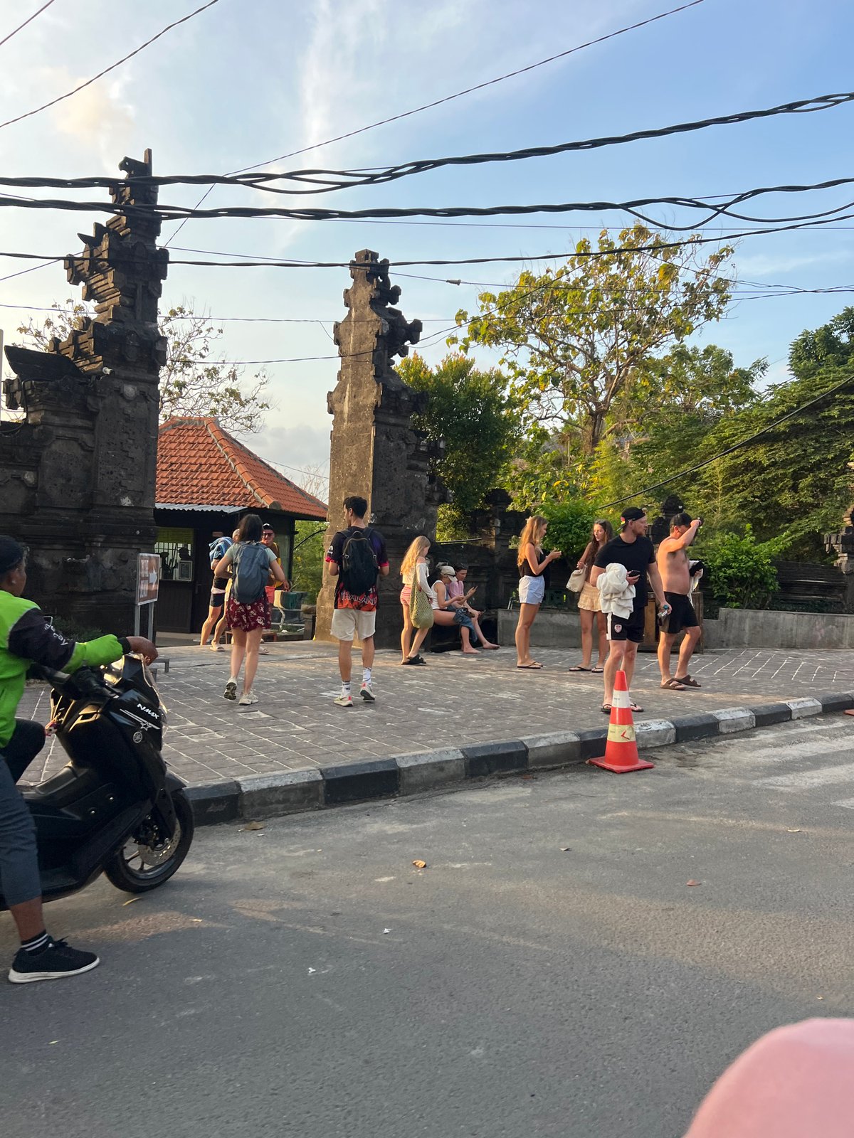 Street scenes and stone architecture around Kuta Selatan, Bali