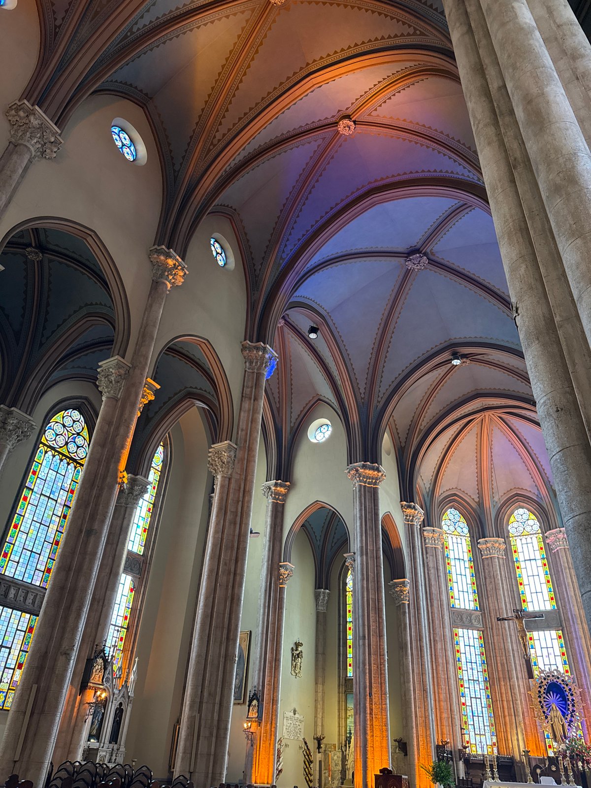 Church interior architecture documented in Beyoğlu, Turkey