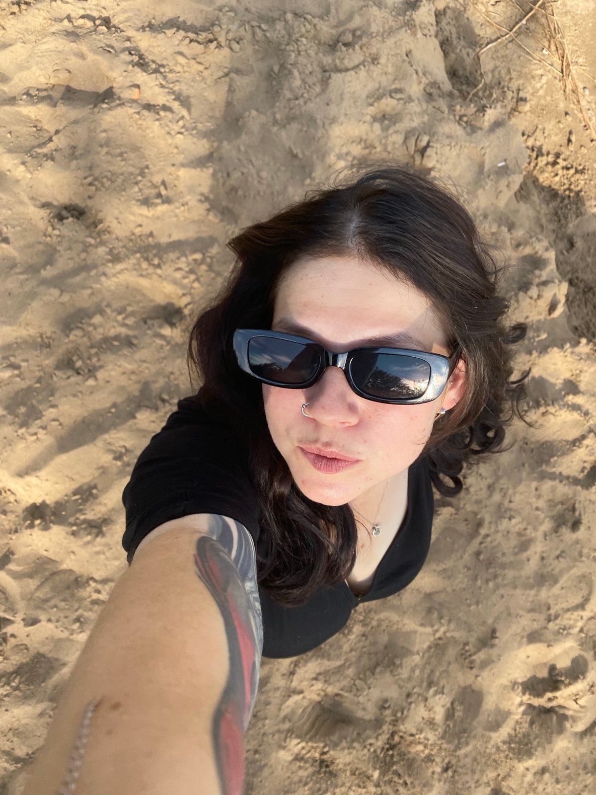 Selfie series outdoors in Chaikovsky, Russia, summer afternoon.