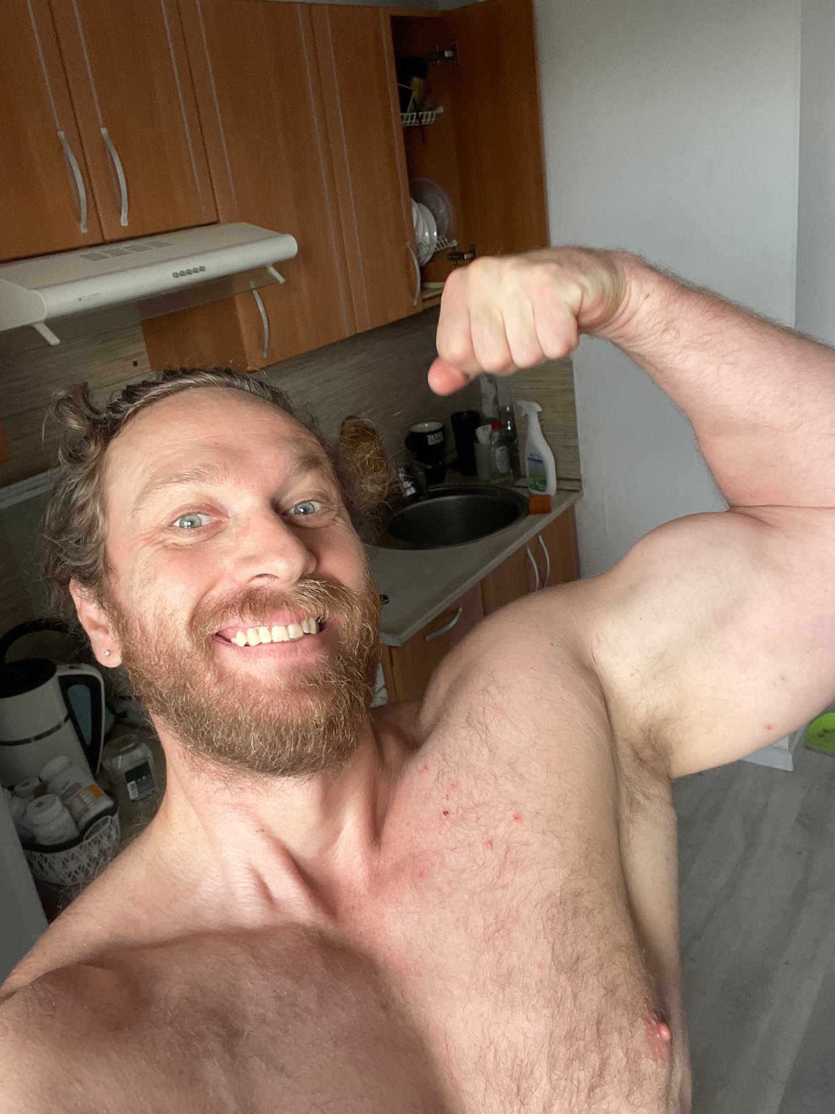 Morning routine: home, red car, gym in Saint Petersburg