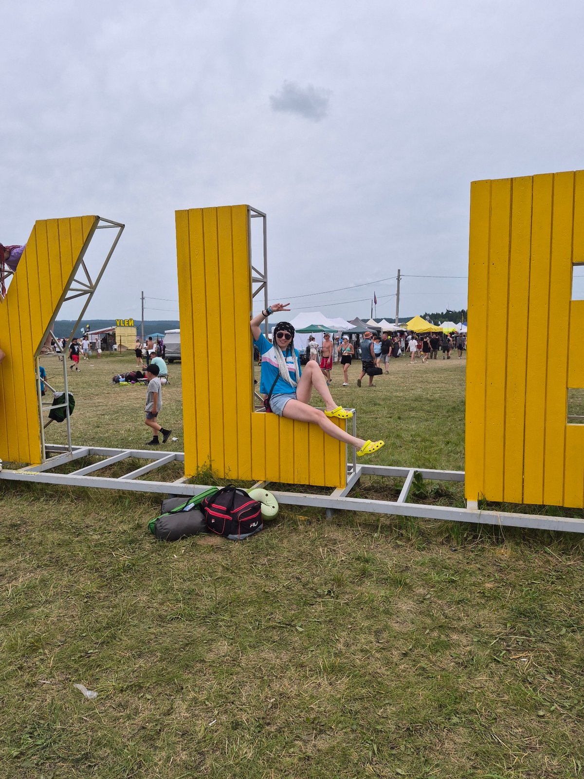 Outdoor music festival in full swing at Lagunovo, Russia