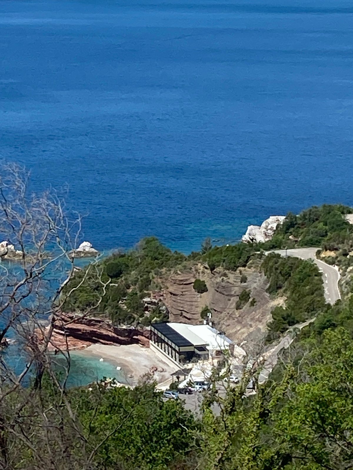 Coastal views of Adriatic Sea captured near Blizikuće, Montenegro