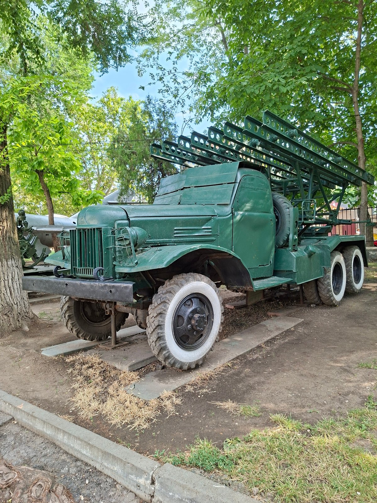 Soviet military hardware on outdoor display near central Chișinău