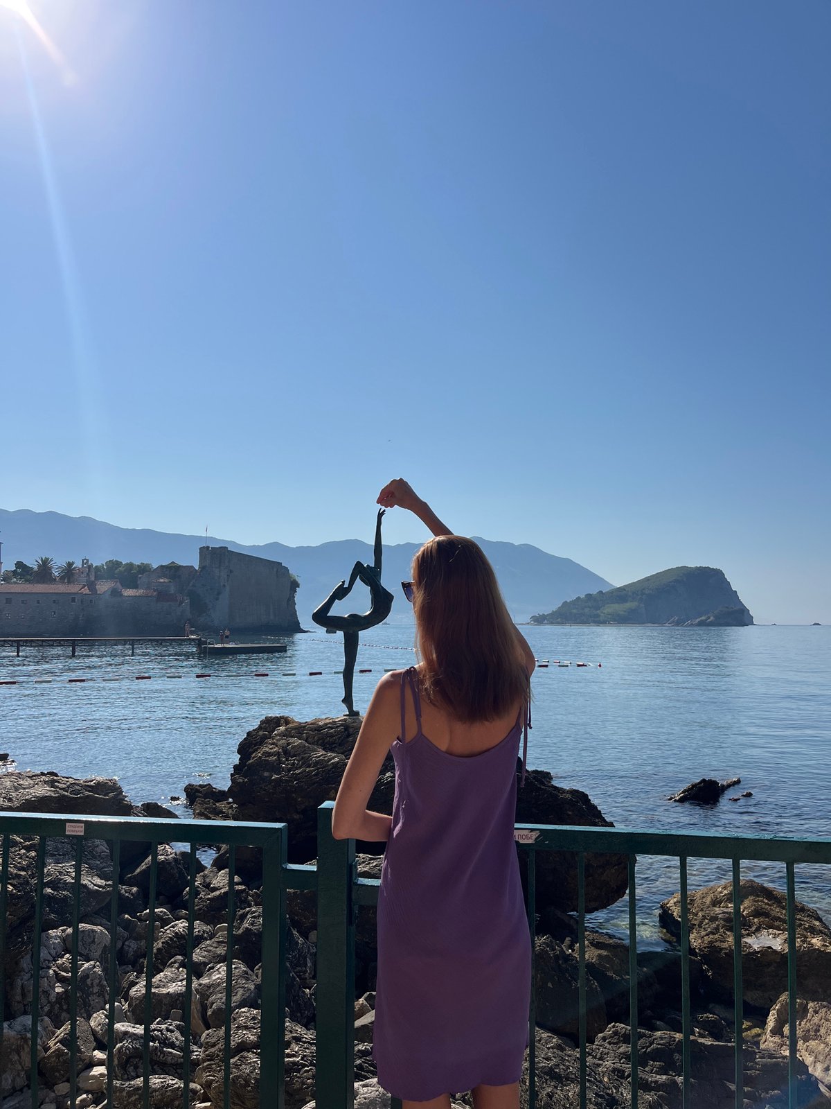 Early morning coastal life captured in Budva, Montenegro