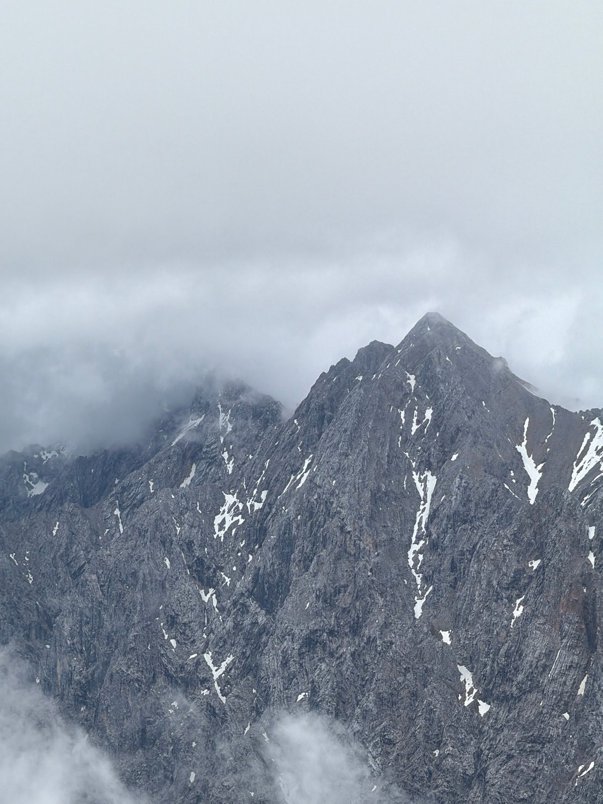 Alpine tourists document snowy day in Garmisch-Partenkirchen mountain resort