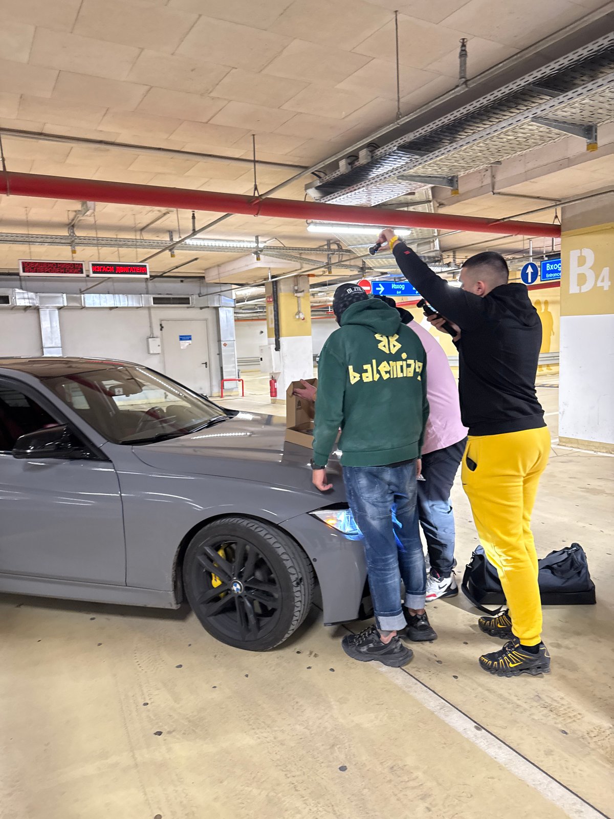 BMW gathering documented in Sofia underground parking garage