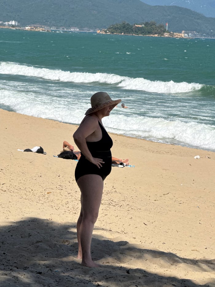 Morning beach life unfolds at Nha Trang resort area