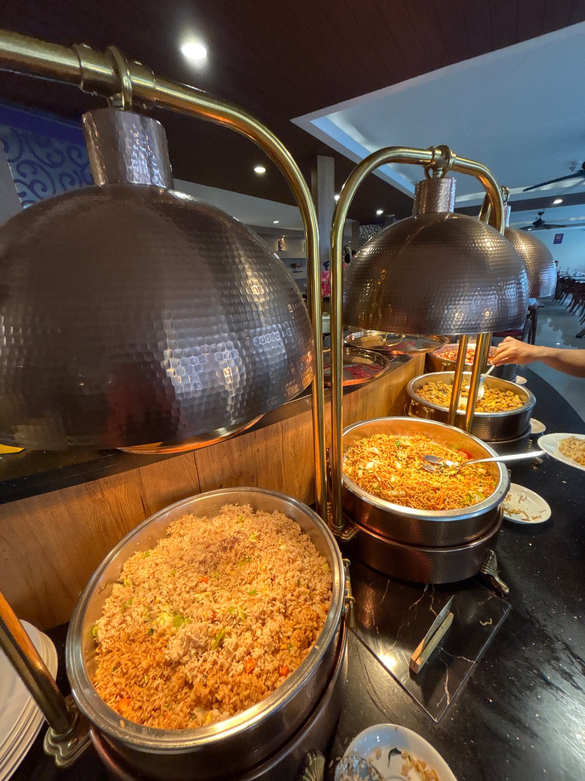 Hotel buffet breakfast in Denpasar, Bali