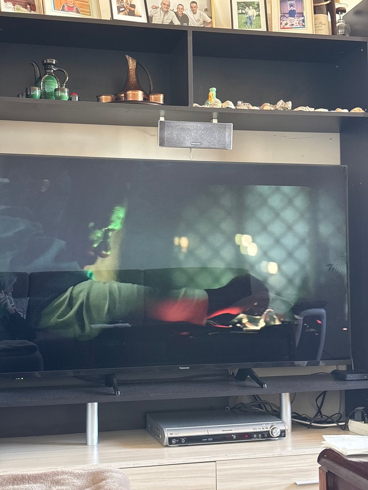 Home entertainment center documented in Sofia residence